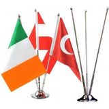 Bayrak Masa Bayrağı Direği 3'lü - Sadece Direk - Üçlü Direk