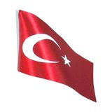 Bayrak Masa Bayrağı Raşel 15X22,5CM - 2 Adet - 1 Çift