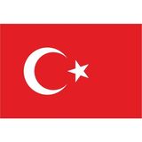 Bayrak Online Türk Masa Bayrağı 15 x 22.5 cm Direksiz Çiftkat Saten Kumaş Kırmızı Renk