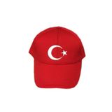 Bayrak Şapka Ay Yıldızlı Şapka Arkası Cırtlı Nakışlı Ürün
