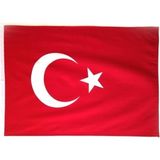 Bayrak Sopalı Türk Bayrağı 70X105 Yüksek Kalite Çift Tarafllı Fabrikasyon Baskı Alpaka Kuma� - Çok Renkli - Siyah - Plastik