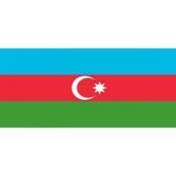 BAYRAKAL Azerbaycan Bayrağı 50 x 75 cm Raşel Kumaş Renkli Desenli - 50 x 75 cm