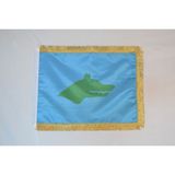 Bayrakal Göktürk Bayrağı Çift Kat Saten Simli 70x105cm.
