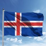 BAYRAKAL Izlanda Bayrağı 30 x 45 cm Iceland Flag