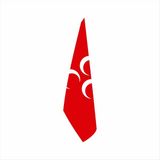 Bayrakal Kırmızı Üç Hilal Telalı Makam Bayrağı Simsiz