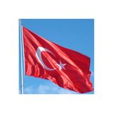 BAYRAKAL Paraşüt Kumaş Türk Bayrağı, Bayrak Paraşüt Kumaş, Rüzgara Dayanıklı Bayrak, Direk Bayrağı - 400 x 600 cm - Ölçü