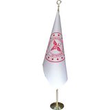 BAYRAKAL Sağlık Bakanlığı Logolu Telalı Makam Bayrağı 100x150 cm Rulo Ambalajlı