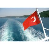 bayrakal Tekne Bayrağı, Tekne Türk Bayrağı, Küçük Bayrak, 30x45cm Türk Bayrağı, 3 Adet