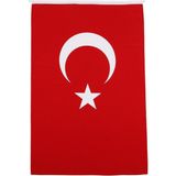 BAYRAKAL Türk Bayrağı 80 x 120 cm Alpaka Kumaş Tekstil Ürün Dış Hava Koşullarına Dayanıklı