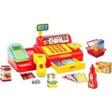 Bayraktar Shop-Joy Süper Market Yazar Kasası 43 Parça Eğitici Yazar Kasa Oyun Seti-Benim Ilk Marketim - Renkli
