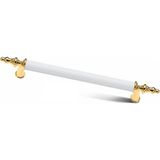 Bayraktar Yıldız Mobilya Dolap Çekmece Kulp Beyaz Altın - 192 mm