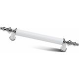 Bayraktar Yıldız Mobilya Dolap Çekmece Kulp Beyaz Krom 160 mm