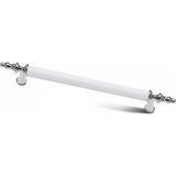 Bayraktar Yıldız Mobilya Dolap Çekmece Kulp Beyaz Krom - 192 mm
