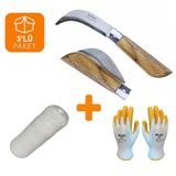Bayram Bağ Aşı Bıçağı Paslanmaz 20 cm No:2 (3'lü Aşılama Paketi)