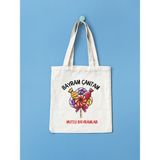 Bayram Çantası, Şekerli Bez Çanta, Tote Bag, Pinterest Çanta, Promosyon Çanta - 10D-Krem