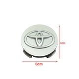 BAYRAM Jant Göbeği Toyota Corolla 2007-2016 (GRİ, 6 CM)