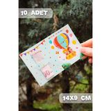 Bayram Tebrik Kartı 8 Adet Kurban Bayramı Hediye Kartı Tebrik Kartı Kurban Bayramı Ramazan Bayramı - 14 x 9 cm