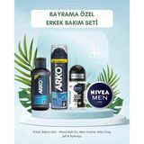 Bayrama Özel Erkek Bakım Seti: Roll-On, Creme, Tıraş Jeli & Kolonya