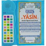 Bayramdan Sesli Yasin-i Şerif Öğreten Cihaz Mavi Renkli Düz Desenli Sesli Yasin Kitaplı