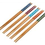 Baysa 5 Çift Bambu Sushi-Fettucini Chopsticks Yemek Çubuğu - 10 Adet