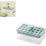 Baysa 56 Göz Buzluk, Kulplu Kapaklı, Ribbed Desen Hazneli, 2 Li Buzluk, Kulpa Bas Buz Düşür Buz Kalıbı - Renkli