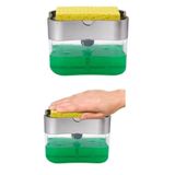 Baysam Sıvı Sabunluk Pompalı Sünger Hazneli Sıvı Sabun Dispenseri 385Ml Gri Tek Ebat