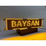 Baysan 16X64CM Sarı Güzergah LED Tabela Çakmaklık Girişli - Turuncu