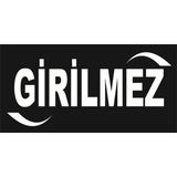 Baysan Yangın Siyah Beyaz Girilmez Yazılı 15X30 cm
