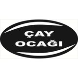 Baysan Yangın Siyah Beyaz Takımınızın Renklerinde Kısım Çay Ocağı Yazılı 15X30 cm B-24 - 15 x 30