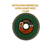 Baytaş Elmas Mermer, Duvar,Taş, Granit Kesici, Ağız, 115 Mm Spiral
