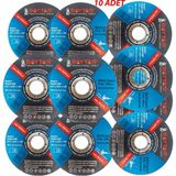 Baytaş Inox Metal Kesme Disk 10 Adet 115 mm Kaliteli Kesici Taş Metal Kesme Disk Ispiral Taş - Gri