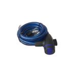 Baytec Mavi Bisiklet Kilidi Çelik Halat 12 mm 1,5 m
