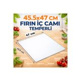 Baytech 45.5 cm x 47 cm Fırın İç Camı Temperli – Isıya Dayanıklı Yedek Parça