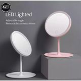 baytoptan LED Işıklı Şarjlı Dokunmatik Makyaj Aynası Pembe Renk - Renkli