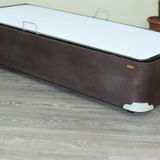 Baza 17503 Tay Tüy Kahverengi Silin Kumaş Model Metal Çelik Fırın Boya 90*190 El Yapım