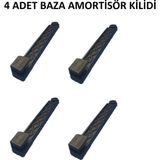 Baza Amortisör Emniyet Kilidi Plastiği Siyah ( 4 Adet )