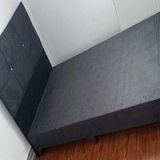 Baza Başlık Tek Kişilik 90292 100x200 Sandıksız Kör Tay Tüyü Kumaş El Yapım