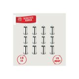 Baza Koltuk Kanepe Ayağı Civatalı 15 Cm (12 Adet) M8 Ince Diş HRD10133