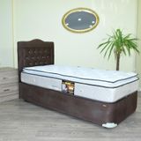 Baza Yatak Başlık 17474 Taytüy Kahverengi Kumaş Pamuk Ful Ort Yatak 100*200