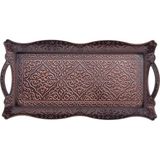 Bazaar 4 Osmanlı Motif Metal Tepsi 2 Kişilik - Antik Bakır