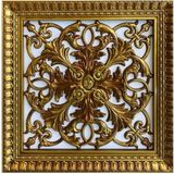 Bazaar Avm 60X60 cm Asma Tavan Uyumlu LED Döşenebilir Avangarde Tavan Paneli - Kahverengi - Altın