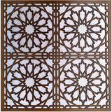 Bazaar Avm 60X60 cm Asma Tavan Uyumlu LED Döşenebilir Selçuk Model Tavan Paneli - Kahverengi