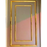 Bazaar Avm Altın (Gold) Renk Dekoratif Poliüretan Duvar Çıtası ( 1 Boy :240 cm En :2.5 Cm)
