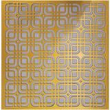 Bazaar Avm Asma Tavan Uyumlu LED Döşenebilir Moderna 60X60 cm Tavan Paneli- Altın Renk