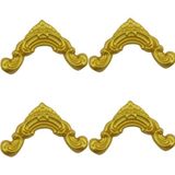 Bazaar Avm Dekoratif Poliüretan 4 cm Uyumlu Duvar Çıtası 4lü Köşe Motifi (Set 111-4)