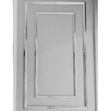 Bazaar Gümüş (Silver) Renk Dekoratif Poliiüretan Duvar Çıtası ( 1 Boy :240 cm En :2.5 Cm)