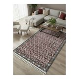 Bazaarforum Bambu Premium Etnik Desenli Salon Halısı, Koridor Halısı, Yatak Odası Halısı, Bakır, 120 x 180
