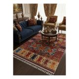 Bazaarforum Bambu Premium Etnik Desenli Salon Halısı, Koridor Halısı, Yatak Odası Halısı, Birçok Renk Geçişli Desen, 160 x 230