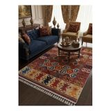 Bazaarforum Bambu Premium Etnik Desenli Salon Halısı, Koridor Halısı, Yatak Odası Halısı, Birçok Renk Geçişli Desen, 80 x 300