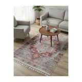 Bazaarforum Bambu Premium Etnik Desenli Salon Halısı, Koridor Halısı, Yatak Odası Halısı, Pembe Tonları, 80 x 150